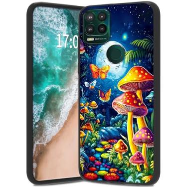 Imagem de WZCJDHMJ Capa para Moto One 5G Ace/Moto G 5G, capa traseira fina de silicone com absorção de choque flexível e macia resistente a impactos para Moto One 5G Ace 2021 17.0 cm - Beautiful Mushroom