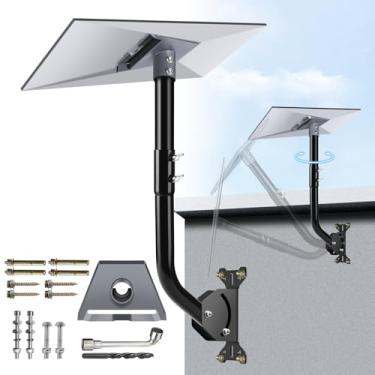 Imagem de GADFISH Suporte Starlink de 3ª geração, compatível com Starlink Gen3, suporte ajustável Starlink Gen 3, suporte de poste Starlink + adaptador de tubo Starlink Gen 3, kit de montagem Starlink para