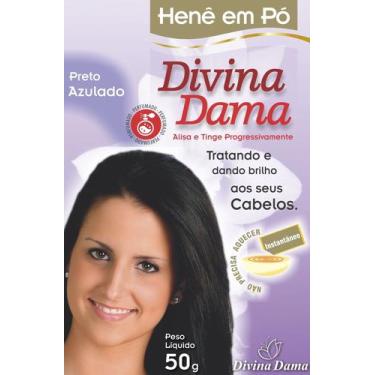 Imagem de Henê pó divina dama 50g preto azulado