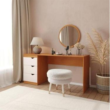 Imagem de Penteadeira com Espelho Redondo Porto - Politorno