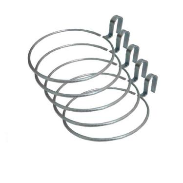 Imagem de 05 Suporte Argola Arco Anel 17cm Para Pallet Treliça Sem Vaso Jardim S