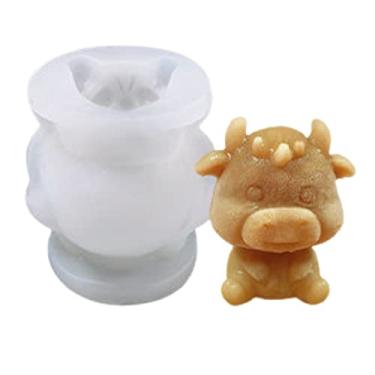 Imagem de Bandeja de cubo de gelo de vaca com tampa, molde para máquina de gelo foBeyondNicer Freezer com recipiente, para resfriar uísque, coquetéis, café, vinho, fácil liberação livre de BPA (1, mini)