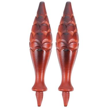 Imagem de Angoily 2 peças de relógio de madeira pesos decorativos cuco relógio martelo peças de reposição vintage acessórios de pêndulo de madeira para relógios decoração de casa