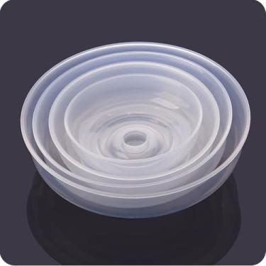 Imagem de Tampa de Respingos de Micro-ondas Material PP Transparente Proteção de Alimentos Design Seguro e Saudável Tampa da Placa de Micro-ondas Resistência à Temperatura -40-140°C