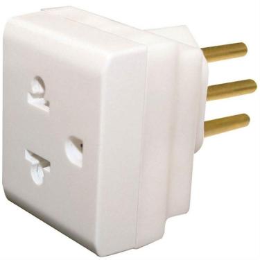 Imagem de Plugue Adaptador Pb 2p+t 10 Ampères Branco - 690660 - Pial Plugue Adaptador Pb 2p+t Branco 10a Pial 690660