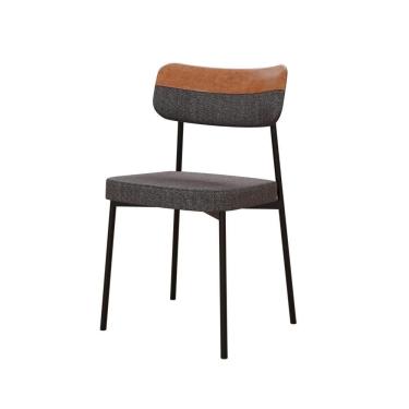 Imagem de Cadeira Mynna Fixa C/4 Pes 525 X 470 X 790 Mm C/1 Un. Crt.grafite/courino Caramelo Crt Grafite/courino Caramelo