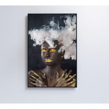 Imagem de Quadro Mulher Negra 80x120 Cm Adesivo Fotográfico