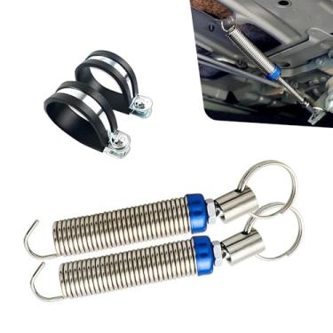 Imagem de CyperFair 2 peças de molas de porta-malas de carro, mola de elevação automática de porta-malas ajustável com braçadeira, dispositivo de abertura auxiliar fixo anti-quebra e anti-trepidação, acessório