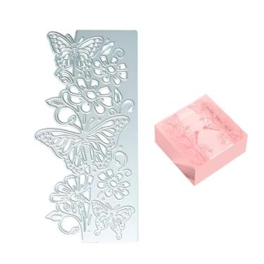 Imagem de ZGGAZCA Cortes 3D de borboleta para fazer cartões, scrapbooking, matrizes de metal para fazer cartões de fundo, cortadores de artesanato, molde de corte de flores, faça você mesmo, ferramentas de