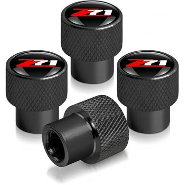 Imagem de Para tampas de haste de válvula de pneu z71 com GMC Colorado Tahoe Suburban Silverado Sierra Sierra 1500 aros (Great Circle)