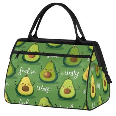 Imagem de Bolsa de viagem dobrável para mulheres, homens, frutas, maçã, leve, esportiva, academia, impermeável, bagagem de mão, para presente de viagem, Cor: 33, 15.2*8.3*11.6 inch, Moderno