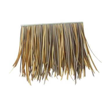 Imagem de Fenteer Telhado de palha artificial espessado, à prova de fogo e vento para Tiki Bar, Pátio, Guarda-chuva, Projetos DIY, Garden Resorts