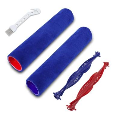 Imagem de BEBEMOR Substituição de escovas de rolo compatível com aspirador de pó Dyson Wash G1, 2 escovas de rolo de tambor + 2 cerdas de pelúcia + 1 escova de limpeza