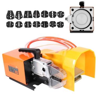 Imagem de Alicate De Crimpagem PneumáTico Com Pedal E 14 Moldes, Alcance De 6 A 35 Mm², Possui Alta ForçA De Crimpagem E Velocidade De Crimpagem Para Diversos Terminais