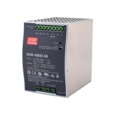 Imagem de Mean Well 480W Fonte De AlimentaçãO Modular Completa Tipo Trilho Din Conversor Dc-Dc Para LaboratóRio De Computador De Bancada 48V 10A (DDR-480D-48 48V/10A/480W/DIN Rail Power)