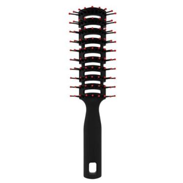 Imagem de Escova de Cabelo Tunel Vazado Pompadour Modeladora Desembaraçadora e A