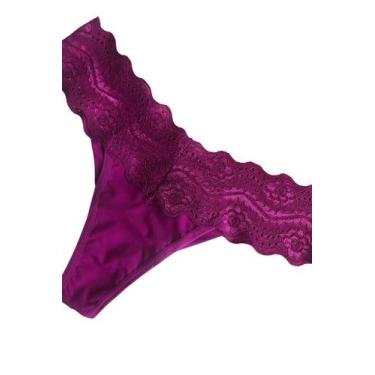 Imagem de Calcinha Elaine Em Renda E Microfibra - Fio Duplo No Bumbum - Collecti