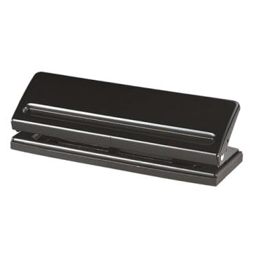 Imagem de Vaveren Perfurador de 6 furos com capacidade para 6 folhas, multifuncional, ideal para planners, agendas e papéis nos formatos A4, A6, A7 e B5, Preto