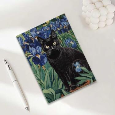 Imagem de Caderno de gato, caderno A5 para anotações de escritório, agenda de 21 x 14,7 cm, agenda de viagem, presentes para amantes de gatos-4