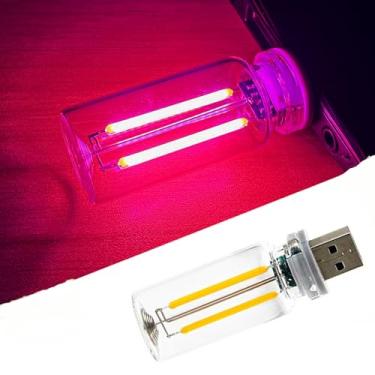 Imagem de Neioaas Lâmpada ambiente vintage com controle de toque USB - luminária de mesa regulável de LED, mini luz noturna decorativa, iluminação de humor portátil para quarto, carro, acampamento, festa