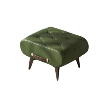 Imagem de uhyOHF Banqueta para os pés, banco para troca de sapatos, porta de entrada, trocador de sapatos, banco de couro para sofá, banco de madeira maciça, banco para troca de pés (