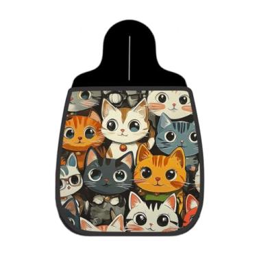 Imagem de Lixeira De Carro Organizador Lixinhocar Arte Gatos Fofos Retrato Colorido