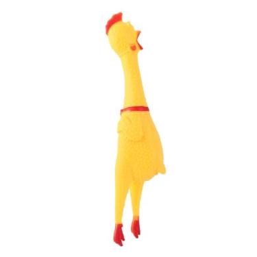Imagem de SIWOTED Gritando Brinquedo de Frango Aliviar o Estresse Ansiedade Engraçado Squeak Sound Brinquedo de Frango para Cães Adultos L