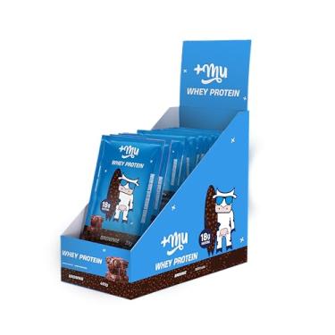 Imagem de +Mu Sachê Whey Concentrado Sabor Brownie - 15 unidades