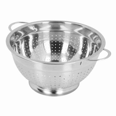 Imagem de Ymiko Cesta de Filtro de Cozinha de Aço Inoxidável Multiuso para Frutas, Legumes, Massas e Macarrão, Tigela de Escorredor de Drenagem Resistente (26cm)