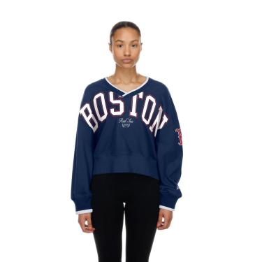 Imagem de Moletom New Era Especial Boston Red Sox MLB Feminino Marinho-Feminino