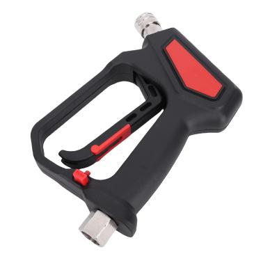 Imagem de WALFRONT Pistola Curta para Lavadora de Pressão, Com 3 Adaptadores, 5000 PSI/10,5 GPM, Pistola Pulverizadora de Alta Potência para Canhão de Espuma, Lavagem de Carro