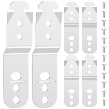 Imagem de 6 peças de suporte de montagem para lava-louças, ferro galvanizado sob o balcão de montagem de lava-louças, kit de clipes anti-ponta para 619985/AP4538351/00628371