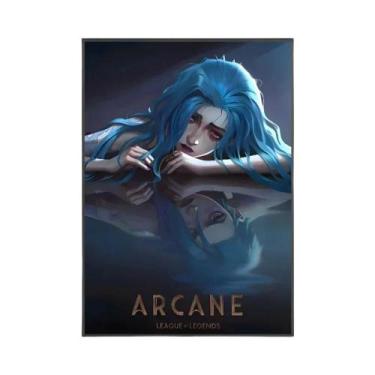 Imagem de Pôster Minimalista De Graffiti Jinx Arcane Temporada 2 Em Tela Para Sa