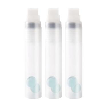 Imagem de Canetas de tinta branca marcador de acrílico vazio 15 mm permanente transparente caneta marcador branco grande marcadores vazios recarregáveis para pintura em rocha madeira cerâmica metálica grafite