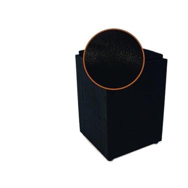 Imagem de Puff em Suede com Almofada – Puff Decorativo Confortável e Elegante para Sala, Quarto e(Preto Almofada)