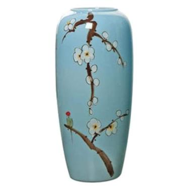 Imagem de Vaso de decoração de vaso de cerâmica artesanal, piso grande, pode ser colocado na varanda, sala de estar, acessórios de hotel, decorações de casa