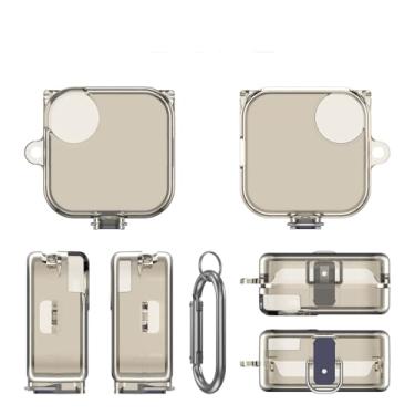 Imagem de Capa para CMF Buds Pro 2, capa protetora para fones de ouvido, capa para fones de ouvido com mosquetão, suporte de TPU para fones de ouvido (cinza)