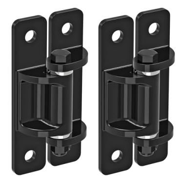 Imagem de Lifeswel Dobradiças de portão resistentes, dobradiças de aço com rolamento espaçador e revestimento eletrônico, parafusos removíveis para portas giratórias, calçadas e portões de fazenda