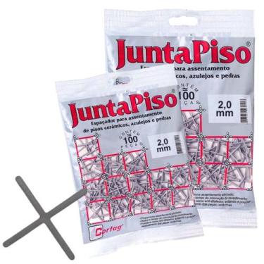 Imagem de Kit 500 Espaçador Juntapiso 2mm Cortag