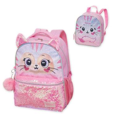 Imagem de Kit Mochila E Estojo Escolar Infantil Coleção Pack Me Pacifi