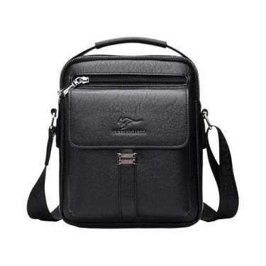 Imagem de Bolsa De Ombro Masculina Vintage Em Couro, Marca De Luxo Kangaroo, Bol