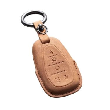 Imagem de Capa de couro para chave de carro com 4/5 botões compatível com Chevrolet Camaro Cruze Malibu 2016 2017 2018 2019 2020 Spark Sonic Onix Equinox(C2)