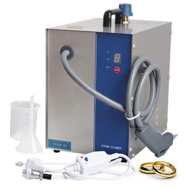 Imagem de hKjPlvf Limpador de jóias a vapor, 2 L/3 L Jewelry Cleaner Steam Cleaning Machine, equipamento para limpar diamantes, prata e ouro, pressão de vapor de 4 kg e temperatura de 135 °C, 3 L-2600 W