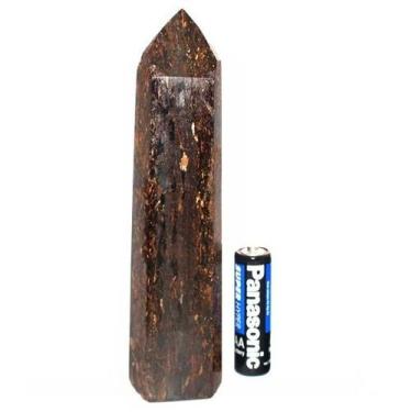 Imagem de Ponta Bronzita Lapidado Sextavado Natural 10 a 13 cm Tipo A - Cristais