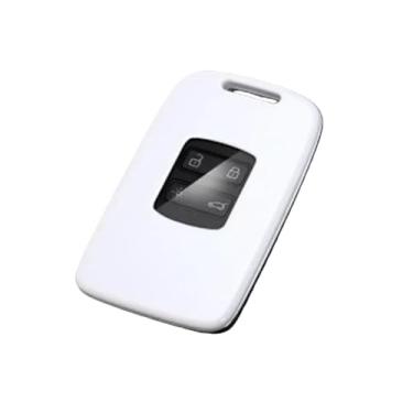 Imagem de Capa De Chave De Carro Abs Compatível Com Renault Koleos Kadjar Scenic Megane Sandero Espace Clio Captur Kangoo Laguna Talisman Twingo(White shell)