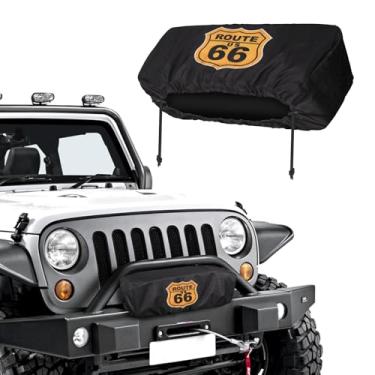 Imagem de Capa de guincho, resistente a UV resistente à água e à prova de poeira para guinchos elétricos escaláveis de 3,855 a 7,937 kg, serve para jipe/ATV/barco/reboque (ROUTE-66)