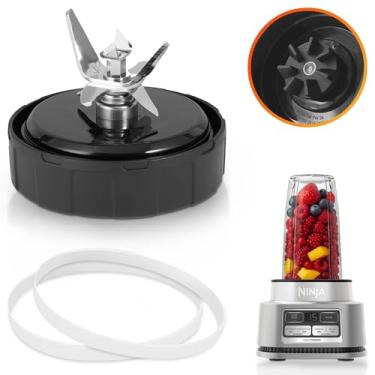 Imagem de Lâminas de substituição Ninja – Lâmina de liquidificador Ninja macho de 7 quilhas de 10 cm – Compatível com Ninja Foodi Power Blender SS150, SS151, SS300, SS350, SS351, SS351TGT, CO351B, SS100, SS101