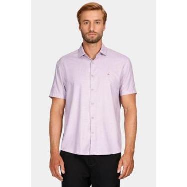 Imagem de Camisa Regular Melange Lilás-Masculino