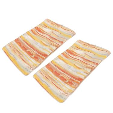 Imagem de AUNMAS Capas de Almofada, Macias e Respiráveis ​​estilo Boho Fazenda Capa de Almofada Decorativa para Sala de Estar Interior do Carro Harmonioso Amarelo Branco Conjunto de 2 Peças (20x20