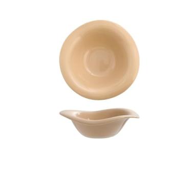 Imagem de Bacia de alimentação para cães dispensador de alimentos de cerâmica alimentador de grande capacidade para animais de estimação antiderramamento anti-derrubamento gato (Cáqui)